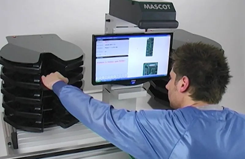 Picking the component from the carousel