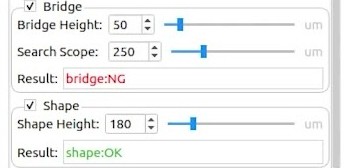 Resultados del programa: bridge NG y shape OK