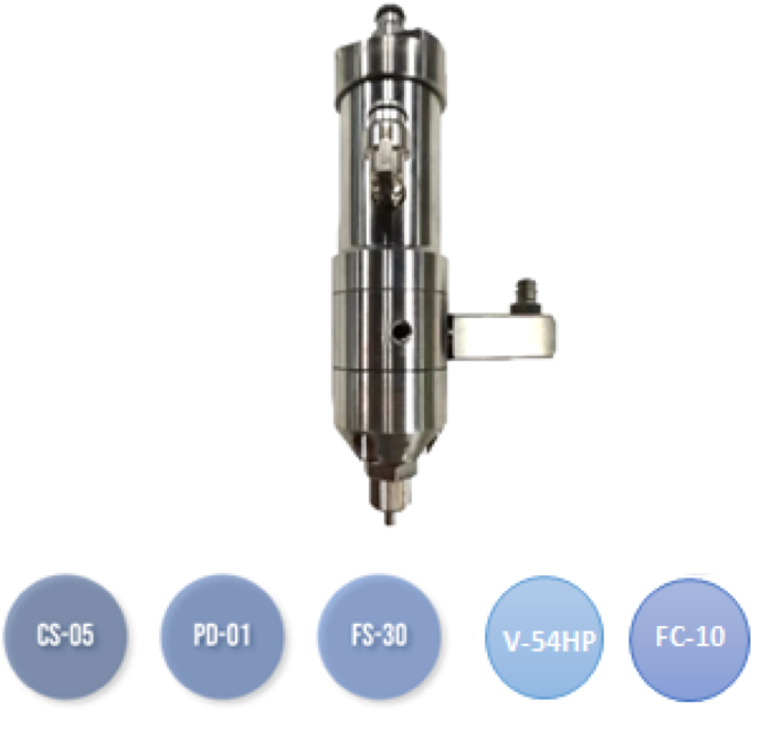 JTU | V-54HP | Válvula de dispensado a alta presión, opcional en la C3